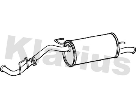 Exhaust backbox / end silencer