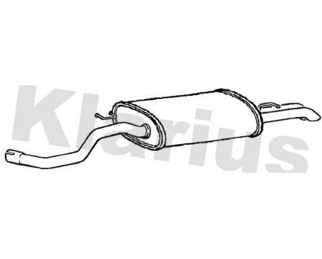 Exhaust backbox / end silencer