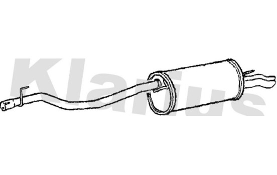 Exhaust backbox / end silencer