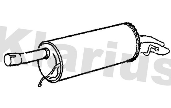 Exhaust backbox / end silencer