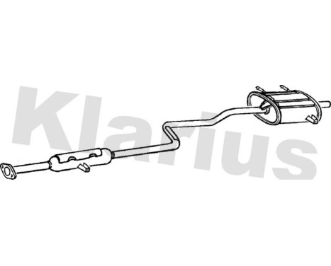 Exhaust backbox / end silencer