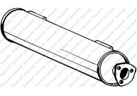Middle Silencer 233-525 Bosal