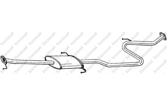 Middle Silencer 287-911 Bosal