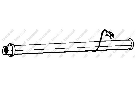 Exhaust pipe 375-485 Bosal