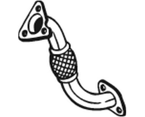 Exhaust Pipe 713-067 Bosal, Image 2