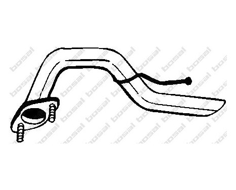 Exhaust Pipe 713-073 Bosal