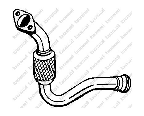 Exhaust Pipe 713-253 Bosal