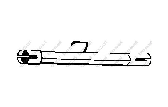 Exhaust Pipe 713-409 Bosal