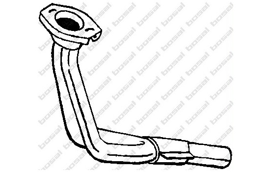 Exhaust pipe 729-233 Bosal