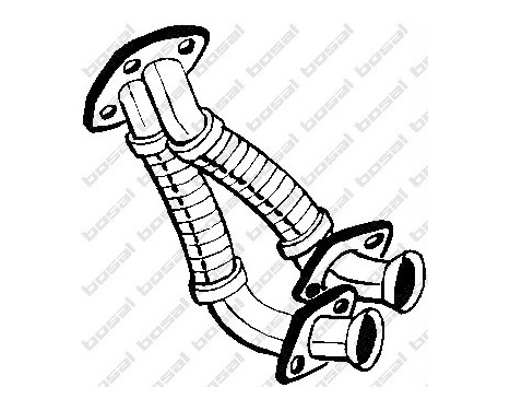 Exhaust Pipe 730-089 Bosal