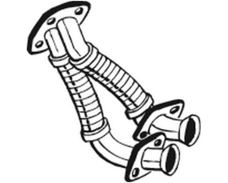 Exhaust Pipe 730-089 Bosal, Image 2