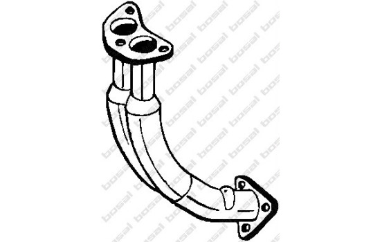 Exhaust Pipe 733-077 Bosal