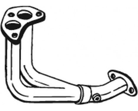 Exhaust Pipe 739-243 Bosal, Image 2