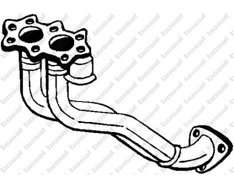 Exhaust Pipe 751-075 Bosal, Image 2