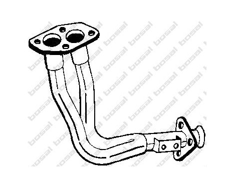 Exhaust Pipe 753-155 Bosal, Image 2