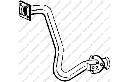 Exhaust pipe 753-157 Bosal