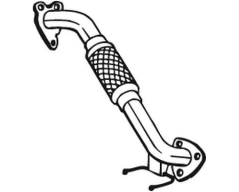 Exhaust Pipe 753-327 Bosal, Image 2