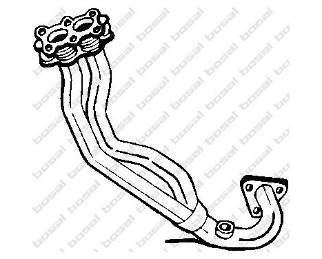 Exhaust Pipe 753-461 Bosal, Image 2
