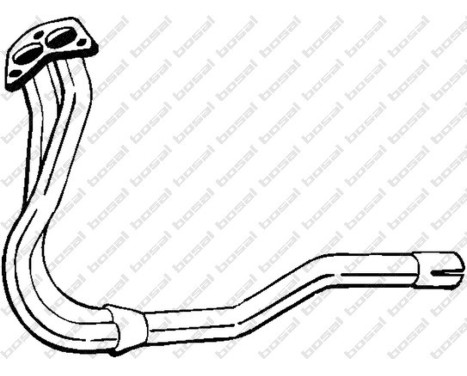 Exhaust pipe 780-297 Bosal