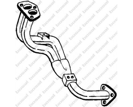 Exhaust Pipe 783-905 Bosal, Image 2