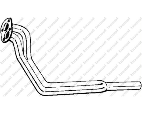 Exhaust pipe 783-975 Bosal