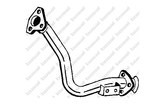 Exhaust pipe 786-005 Bosal