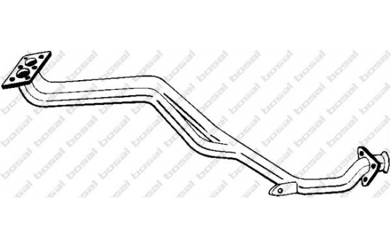 Exhaust pipe 786-891 Bosal