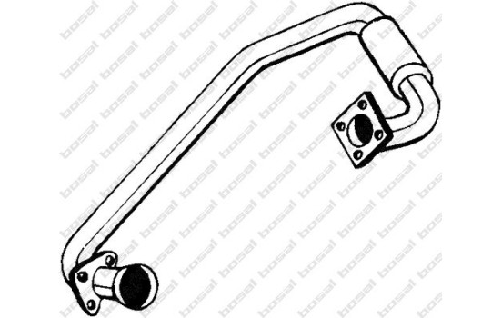 Exhaust Pipe 787-673 Bosal