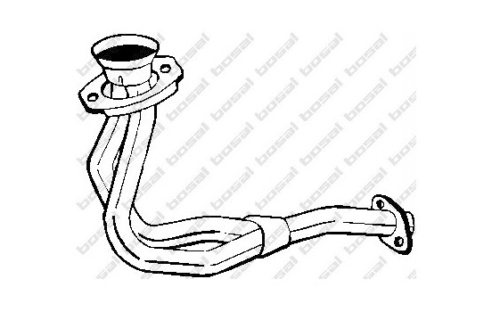 Exhaust Pipe 788-283 Bosal