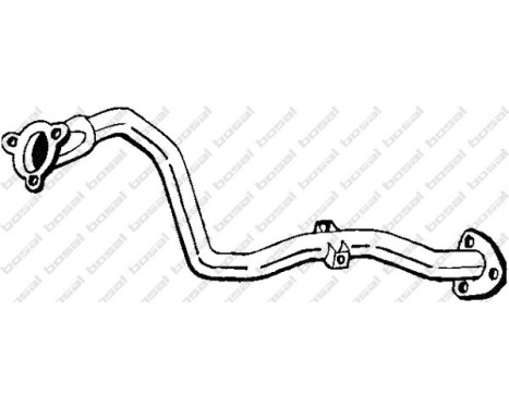Exhaust pipe 801-121 Bosal
