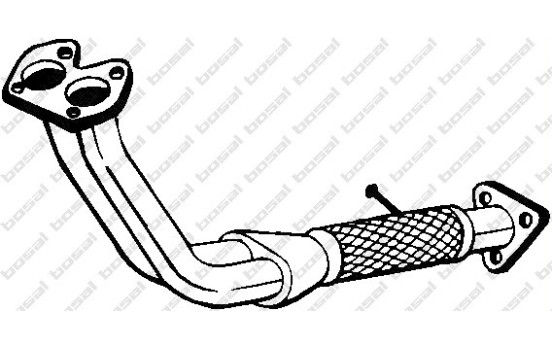 Exhaust pipe 823-847 Bosal