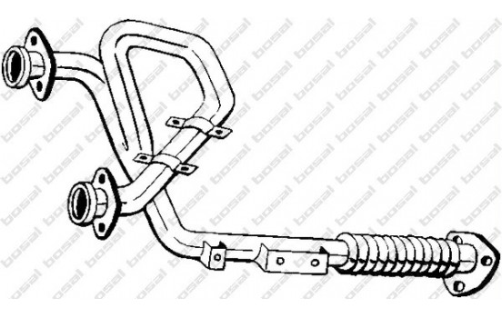 Exhaust pipe 835-941 Bosal