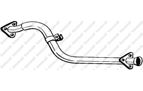 Exhaust pipe 837-045 Bosal