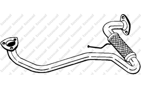 Exhaust Pipe 837-299 Bosal