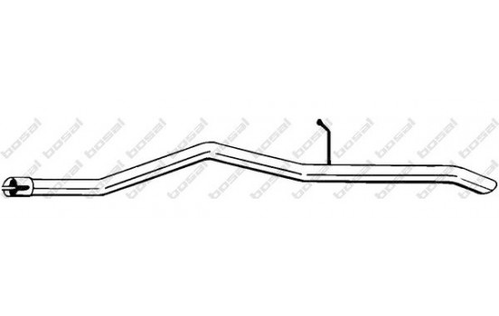 Exhaust pipe 851-145 Bosal