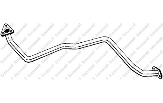 Exhaust pipe 884-669 Bosal