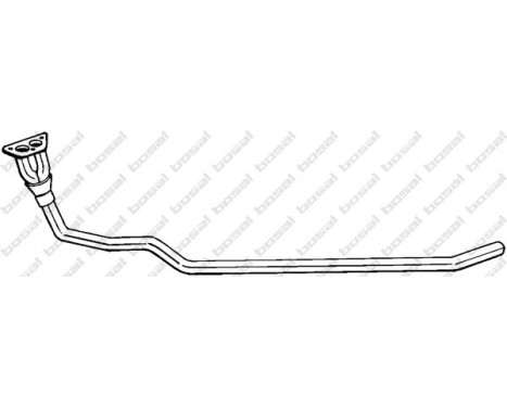 Exhaust pipe 933-741 Bosal