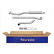 Exhaust pipe - Easy2Fit Kit - Set with mounting parts