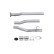 Exhaust pipe - Easy2Fit Kit - Set with mounting parts, Thumbnail 2
