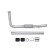 Exhaust pipe - Easy2Fit Kit - Set with mounting parts, Thumbnail 2