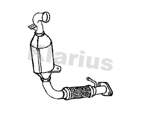 Diesel particulate filter, exhaust system 390414 Klarius, Image 2