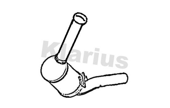 Diesel particulate filter, exhaust system 390455 Klarius