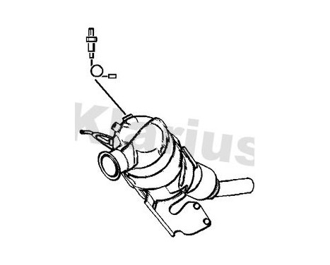 Diesel particulate filter, exhaust system 390696 Klarius, Image 2