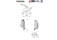 Diesel particulate filter, exhaust system FD5054Q AS