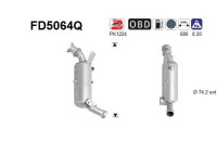 Diesel particulate filter, exhaust system FD5064Q AS