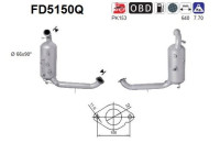 Diesel particulate filter, exhaust system FD5150Q AS