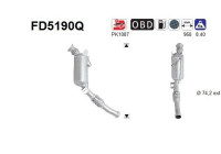 Diesel particulate filter, exhaust system FD5190Q AS