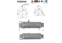Diesel particulate filter, exhaust system FD5283Q AS