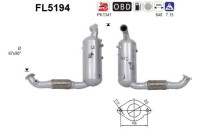 Diesel particulate filter, exhaust system FL5194 AS