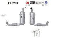Diesel particulate filter, exhaust system FL5239 AS